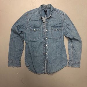 GAP Western Denim Button Down